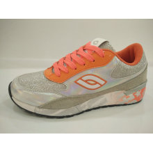 Mulheres estilo jovem Athletic Shiny Running Shoes